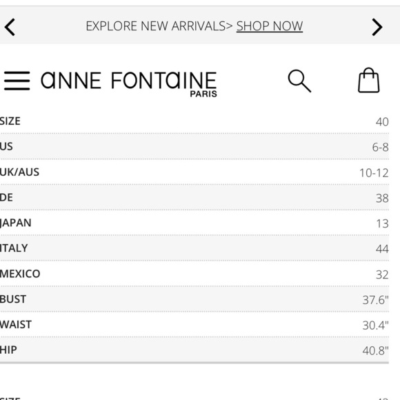 Anne Fontaine Blue Floral Sleeveless Prune Camisole Tank Top size 40 US 6-8 - Picture 8 of 8